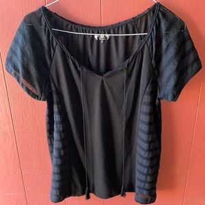 Black Peasant Top
